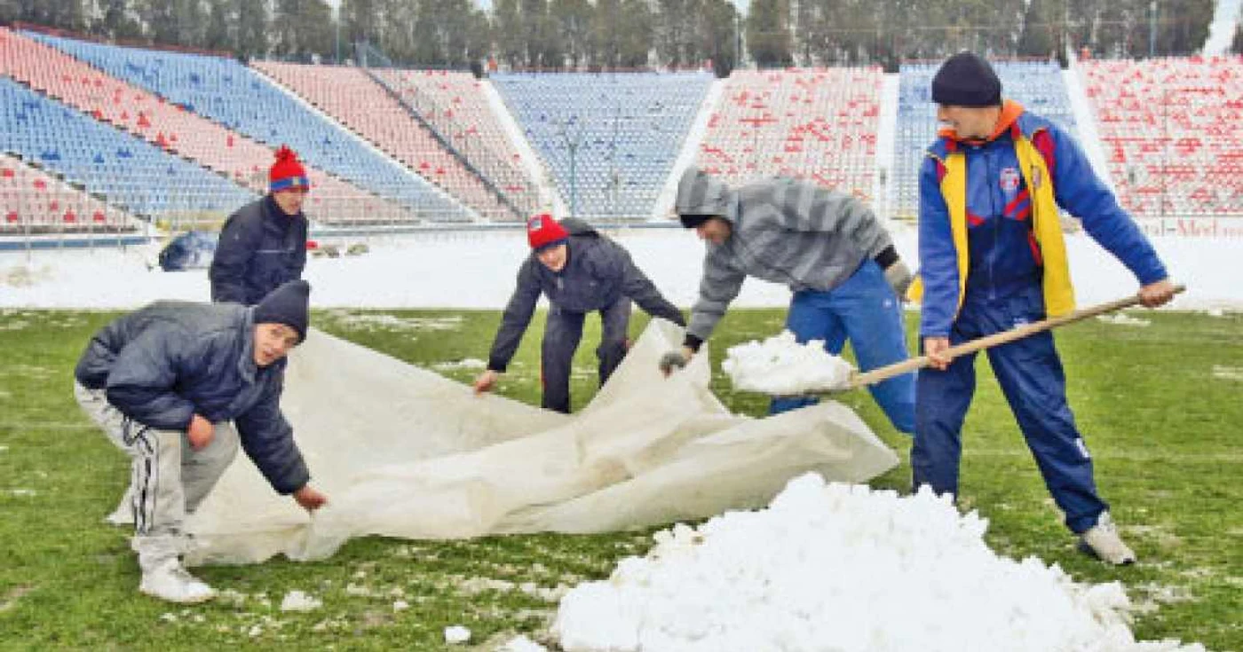 Mâine, la ora partidei, se preconizează că va ninge moderat, iar temperatura va coborî la -9 grade Celsius
