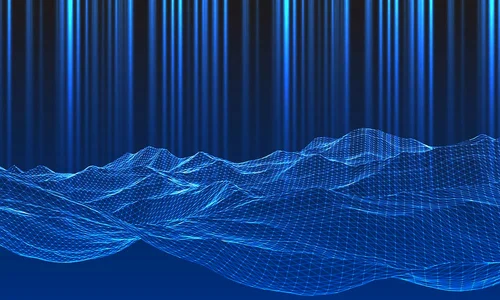 schema cartografiata a unui teren cu multiple forme de relief obtinuta prin tehnologie LiDAR jpg