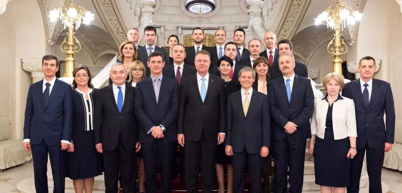 Echipa guvernamentală a lui Dacian Cioloş FOTO Presidency.ro
