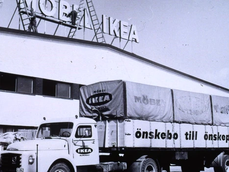 6 erecting the ikea sign furniture ikea atop the newly expanded ikea almhult store ikea jpg jpeg