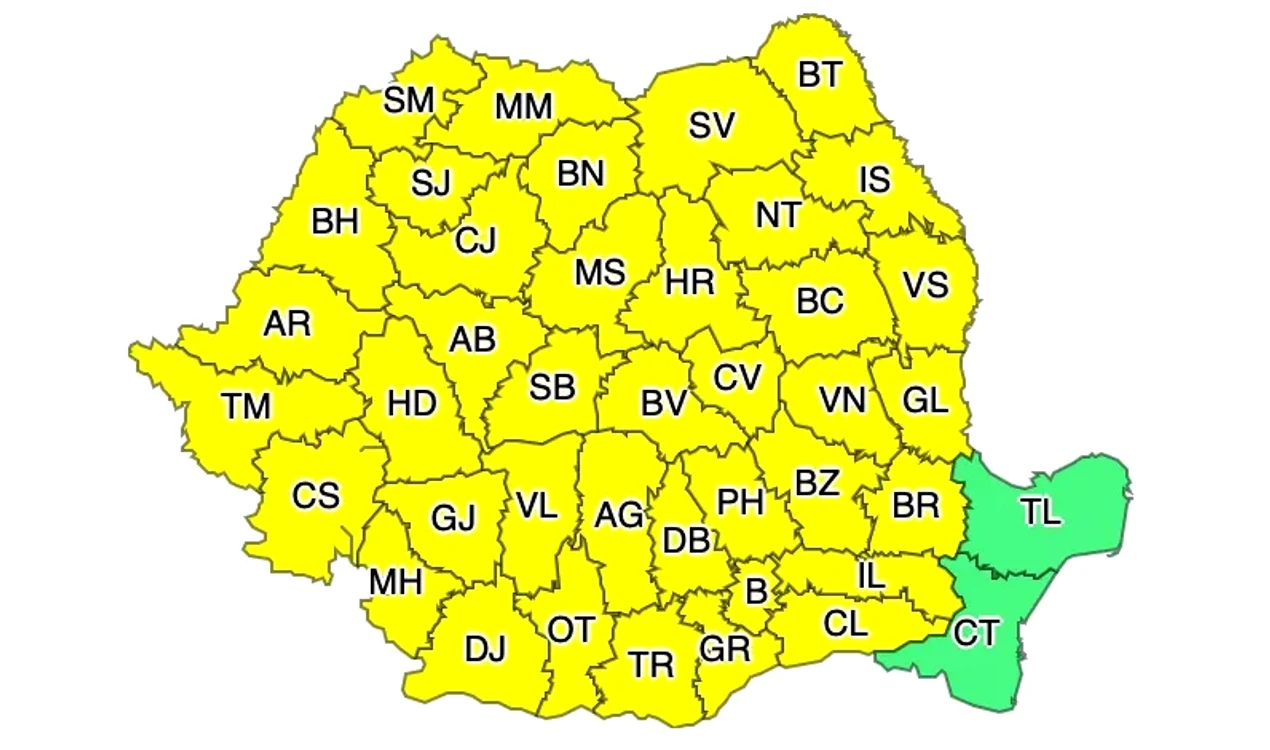 Județele Constanța și Tulcea vor fi singurele ocolite de furtuni. Foto: hotnews.ro