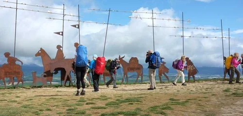 Români pelerini pe Drumul lui Iacob - El Camino Foto D.I.