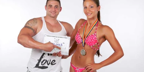 Aurora, alături de antrenorul ei, Gusti Moldovan