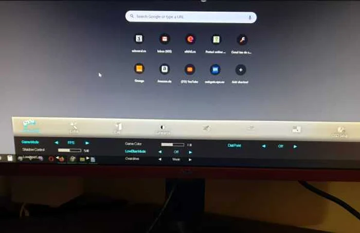 Monitor AOC G2590PX meniu gaming