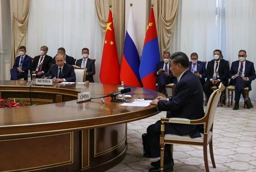 Vladimir Putin si Xi Jinping la Samarkand FOTO EPA EFE jpg