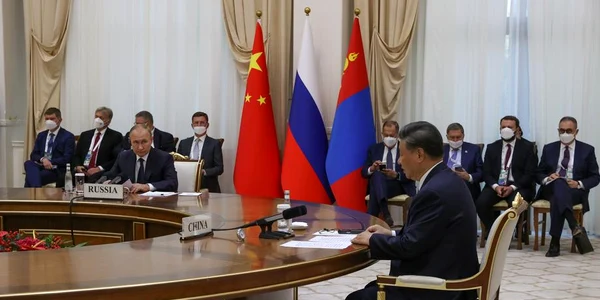 Vladimir Putin si Xi Jinping la Samarkand FOTO EPA EFE jpg