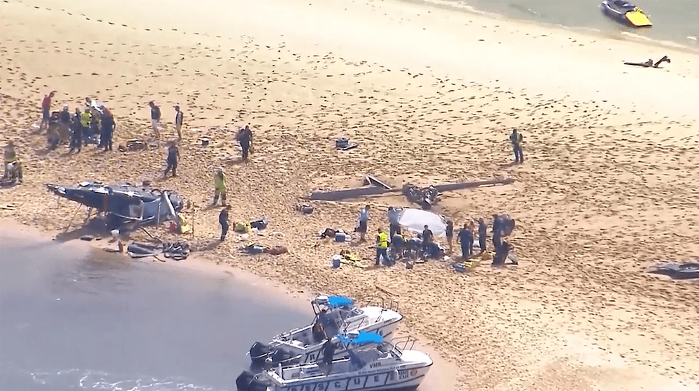 Patru morți și trei răniți grav după ce două elicoptere s-au ciocnit în zbor în Australia VIDEO
