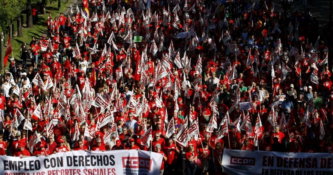 Mii de spanioli protestează la Madrid. Foto: El Pais