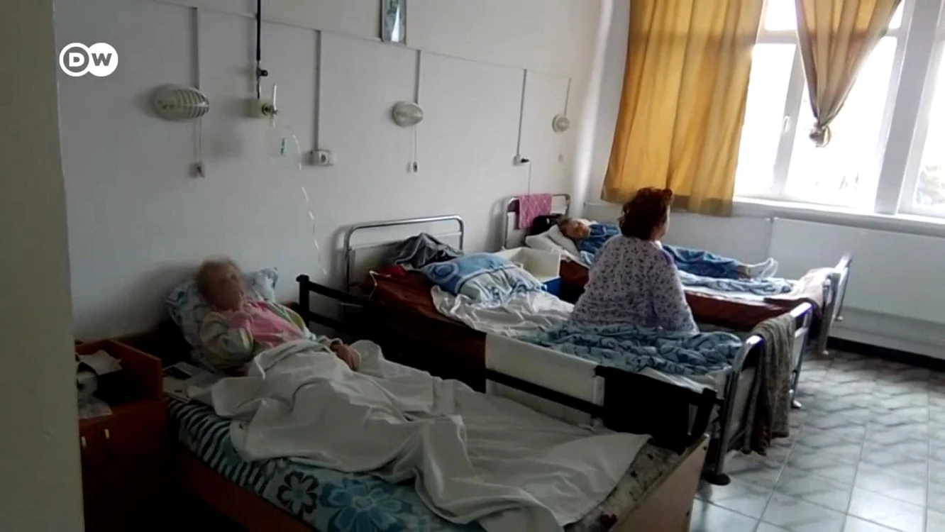 Pacienţi Covid în Spitalul Găeşti. FOTO