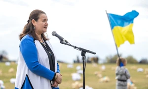 Oksana Markarova ambasadoarea Ucrainei în SUA FOTO Profimedia jpg