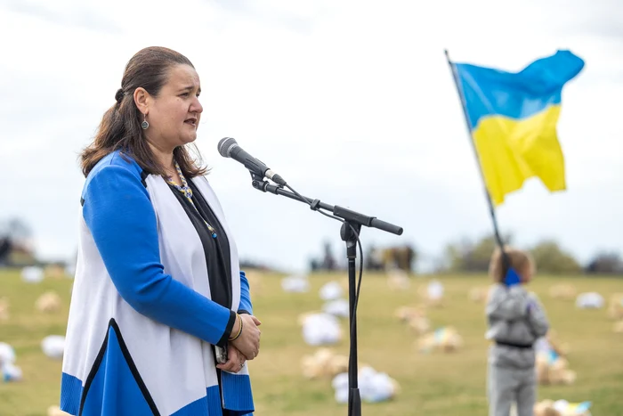 Oksana Markarova, ambasadoarea Ucrainei în SUA FOTO Profimedia