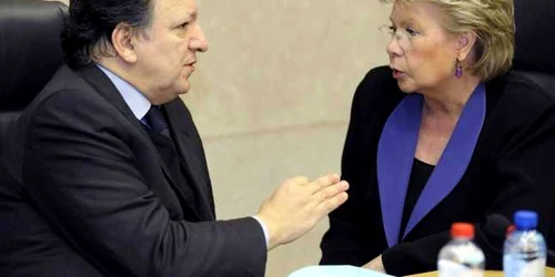 Jose Manuel Barroso şi Viviane Reding