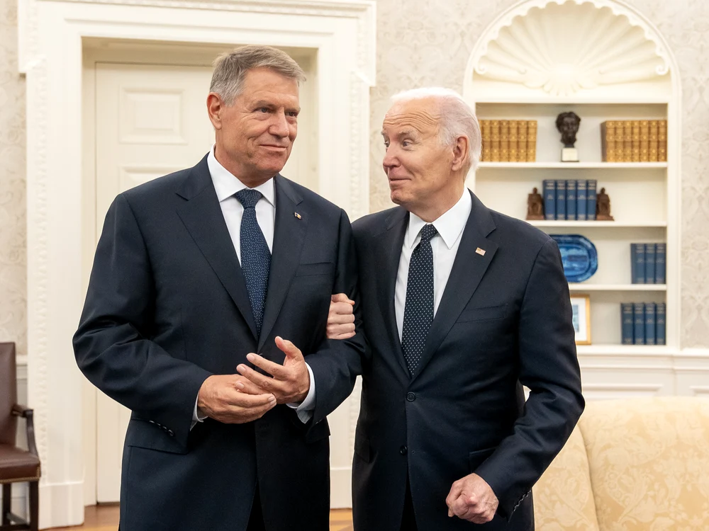Klaus Iohannis a discutat cu Joe Biden despre șefia NATO. Foto: Presidency