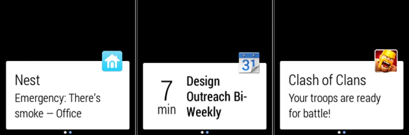 android wear notificari