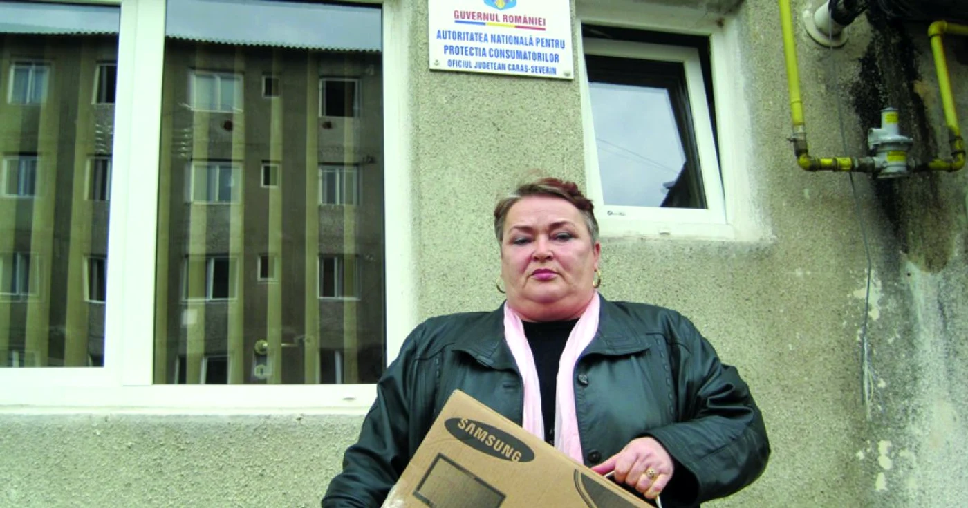 Maria Dan este decisă să-şi caute dreptatea în instanţă pentru televizorul cu „fumuri”
