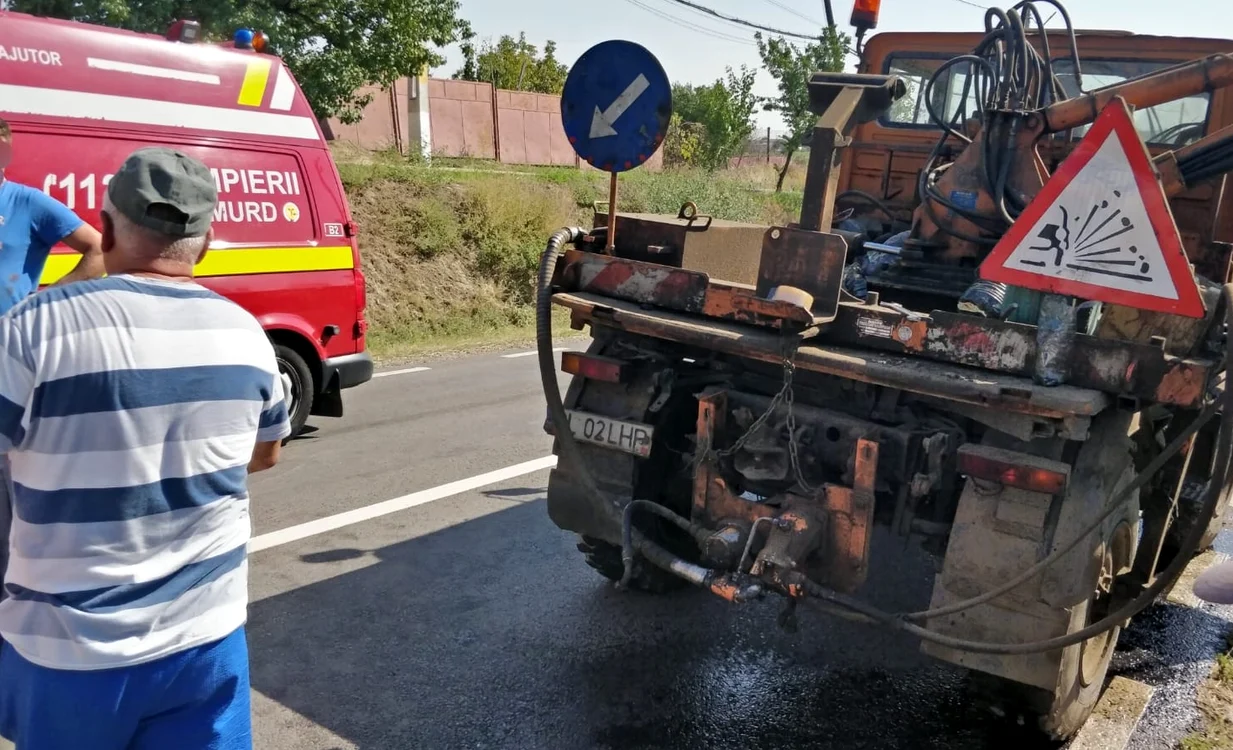 Carambol pe un drum național din Galați FOTO: IPJ Galați 