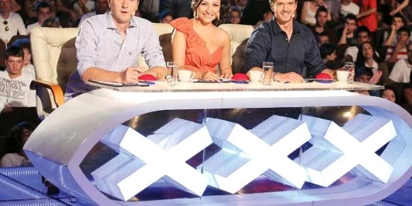 Andi Moisescu,  Andra şi Mihai Petre,  juriul concursului  de talente