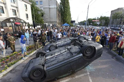 protest ambasada rusiei la kiev FOTO reuters