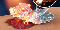 Plasture inteligent care vindecă răni cu ajutorul luminii solare fără antibiotice Foto Cell com dms jpg