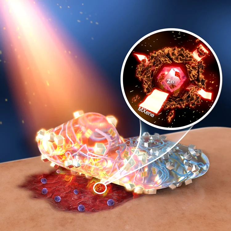 Plasture inteligent vindecă răni cu ajutorul luminii solare fără antibiotice Foto Cell com dms