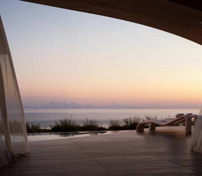 Casele sunt construite direct în stâncă. Foto: thehivearchitects.com