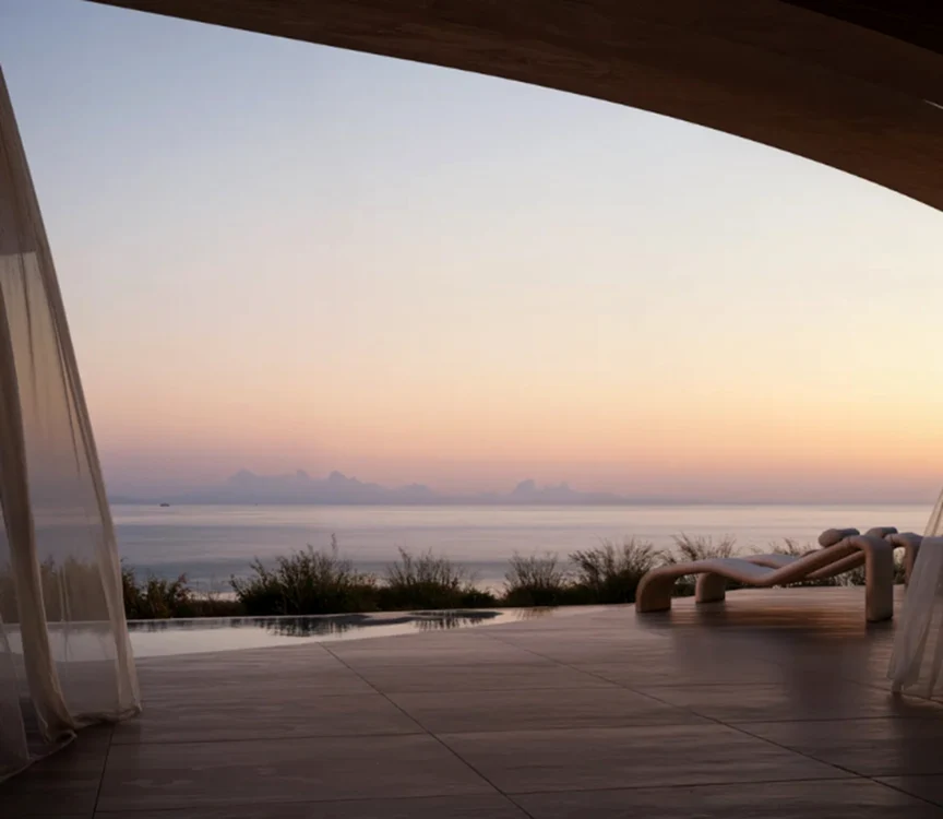 Casele sunt construite direct în stâncă. Foto: thehivearchitects.com