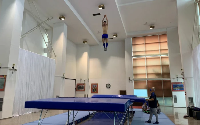 Alex Avasiloae, alături de tatăl lui, care îi este și antrenor