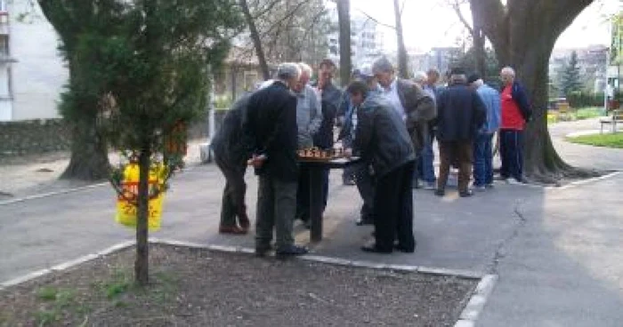 Râmnicu Vâlcea: Pensionarii joacă şah în parc