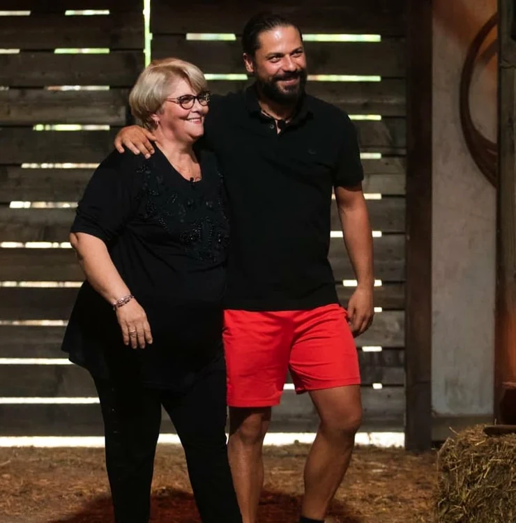 Augustin Viziru, alături de mama lui