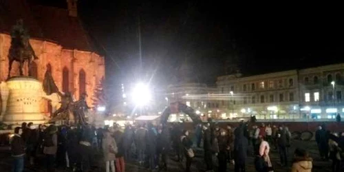 protest spontan cluj foto adevarul