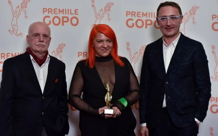 Stere Gulea, Oana Giurgiu si Tudor Giurgiu primesc premiul pentru cel mai bun film, pentru Morometii 2, la cea de a XIII-a editie a Galei Premiilor Gopo, in Bucuresti, marti, 19 martie 2019. Inquam Photos/Stefan Sandu