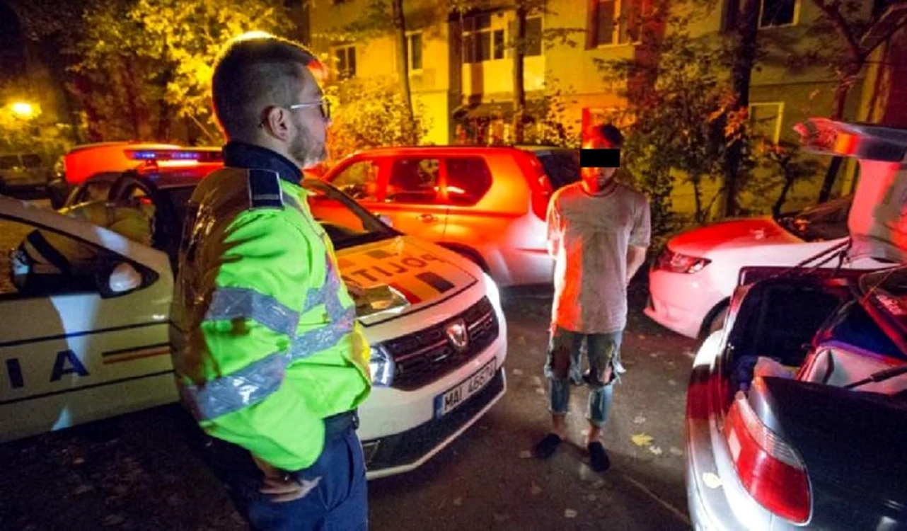 Tânărul care a furat mașina de curierat a fost reținut de polițiști FOTO arhivă Adevărul