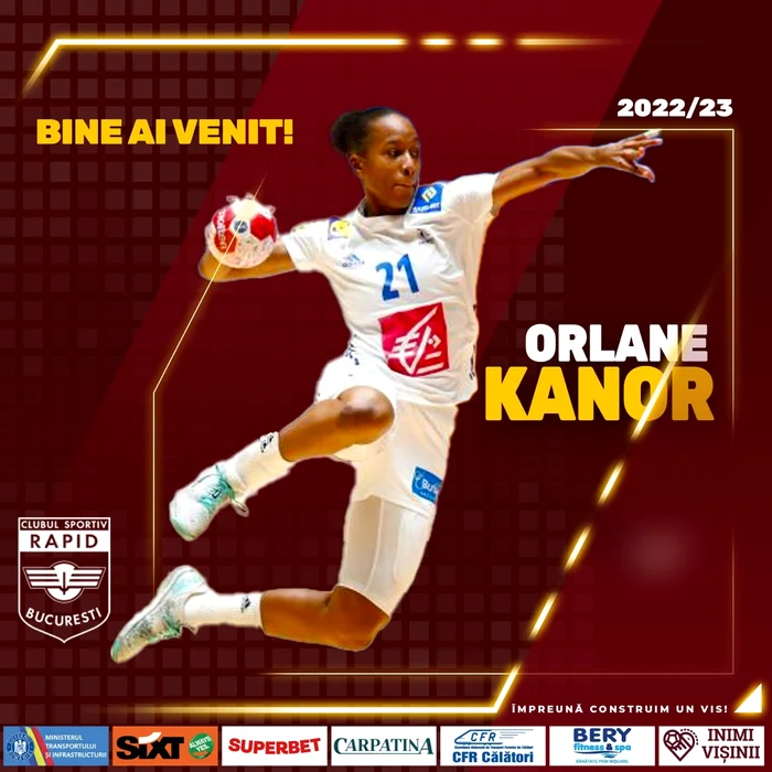 Clubul bucureștean a prezentat-o pe handbalista din Franța