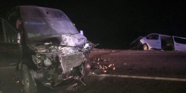 Ciocnire violentă între două microbuze, în Sălaj Foto Sălăjeanul ro jpg