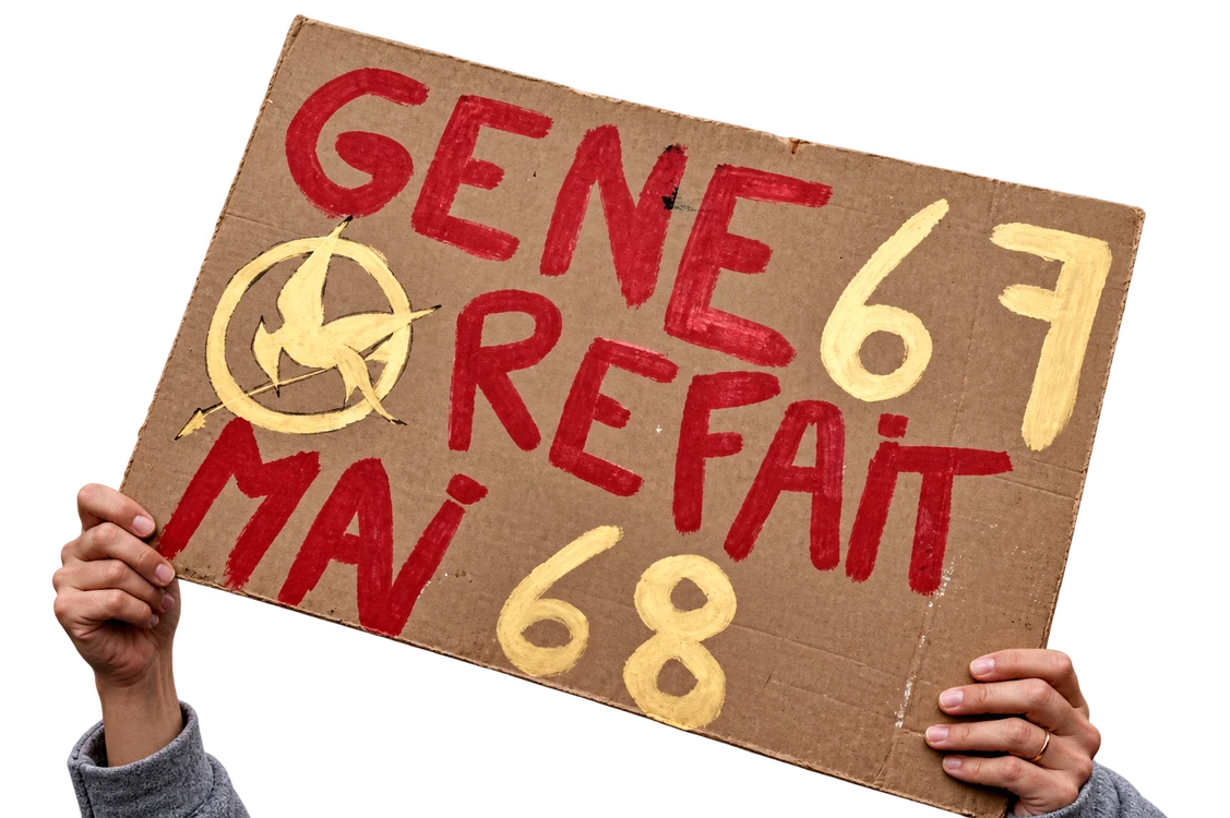 Liceeni au adus aminte de protestele din 1968 care au schimbat societatea franceză.