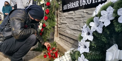 Adi Bărar a fost condus pe ultimul drum de prietenii motociclişti FOTO Ş.Both