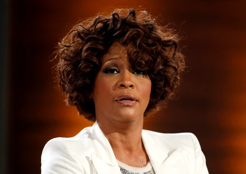 Singer Whitney Houston looks on on the German TV game show "Wetten Dass" (Bet it ?) in Freiburg jpeg
