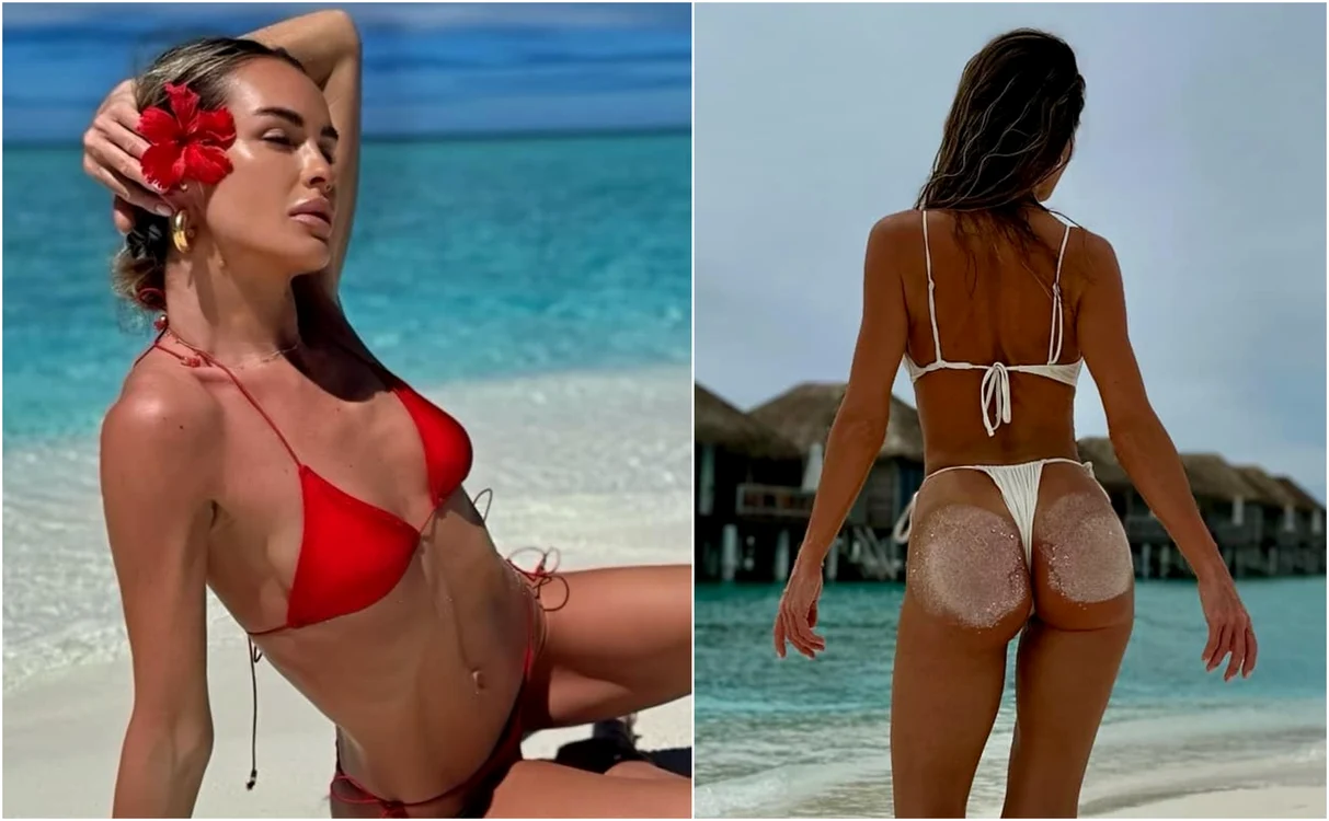Diana Munteanu a trecut în noul an în costum de baie, în Maldive. FOTO: Instagram