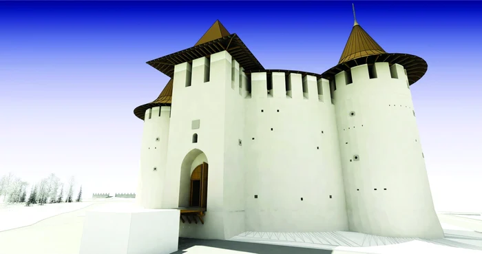 Fortăreaţa de la Soroca va avea un acoperiş exact ca în primul secol de la înălţare. FOTO: RANDARE 3D/PROIECT