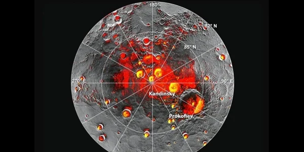 mercur gheata descoperire nasa