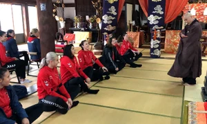 Delegația României a vizitat Templul Kodenji din localitatea japoneză Saga jpeg