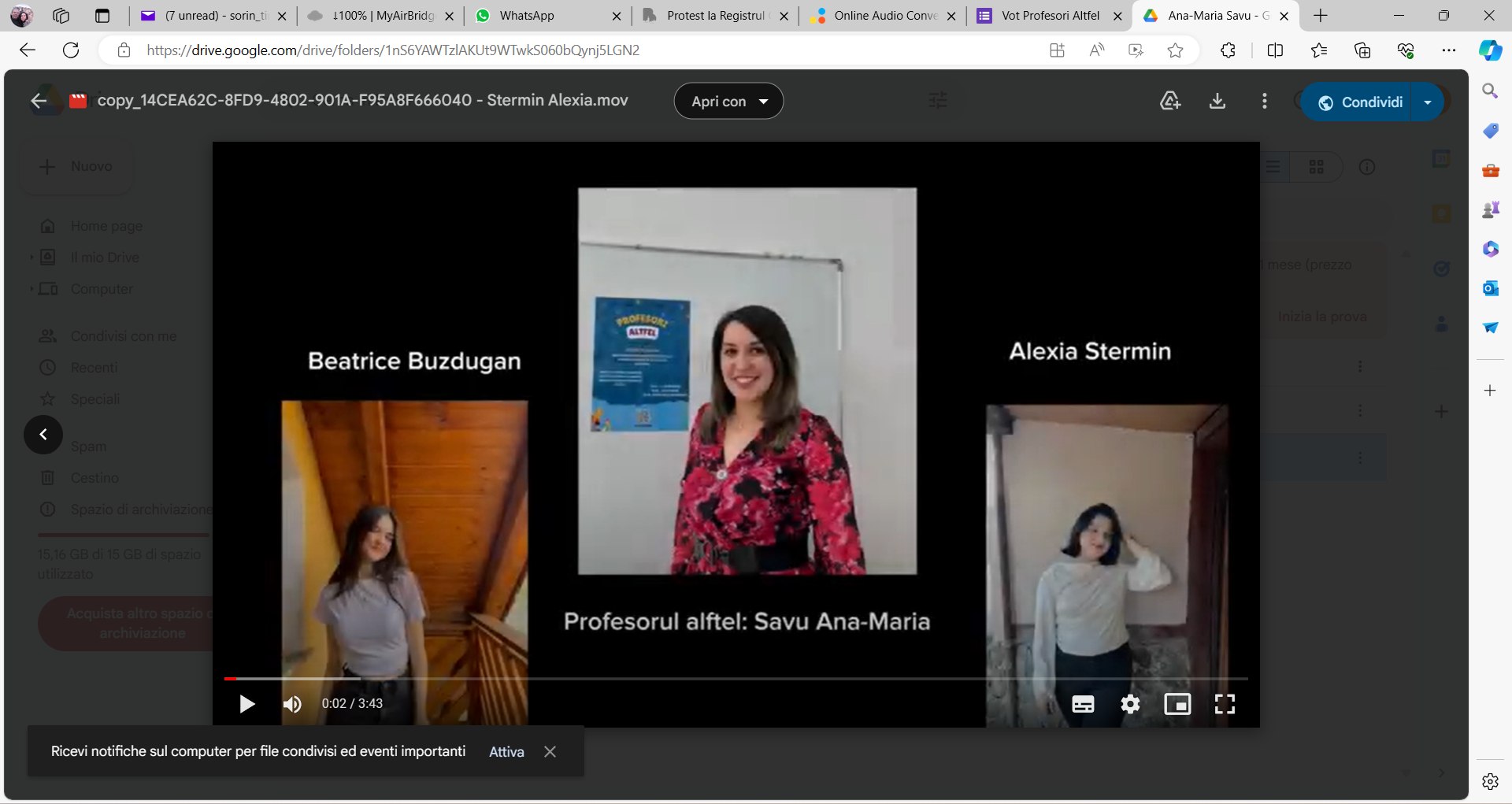 Elevii propun profesorii la premii pentru proiectul “Profesorii Altfel”.