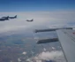 Două bombardiere strategice americane antrenamente comune deasupra României cu avioane ale Forţelor Aeriene Române FOTO MApN