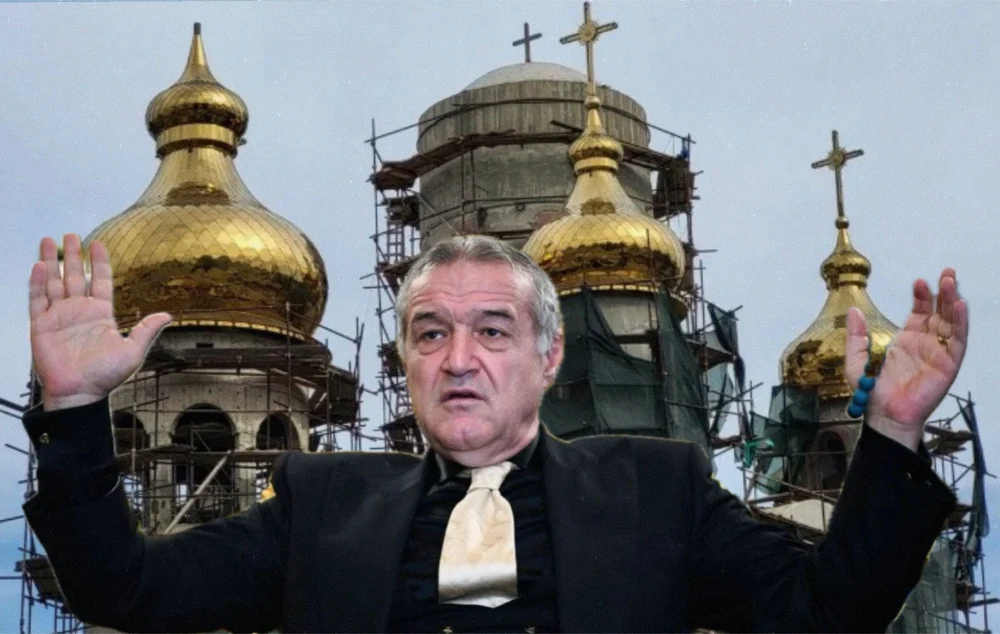 Gigi Becali și-a construit buncăr antiatomic sub biserica pe care o ridică în Pipera. Patronul FCSB s-a transformat în coordonator de șantier în Postul Paștelui