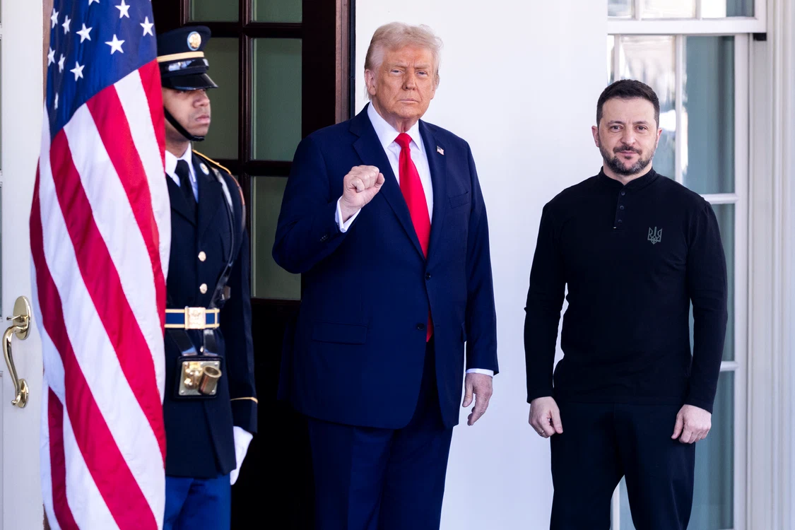 Volodimir Zelenski s-a întilnit cu Donald Trump la Roma FOTO: EPA-EFE