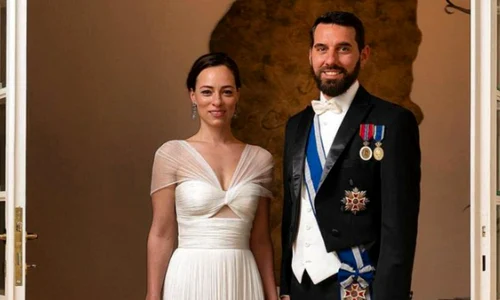 Nicolae si Alina ai României în ținute de gală foto Instagram png