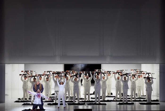 René Pape, Yusif Eyvazov, Victoria Randem. Foto Herwig Prammer