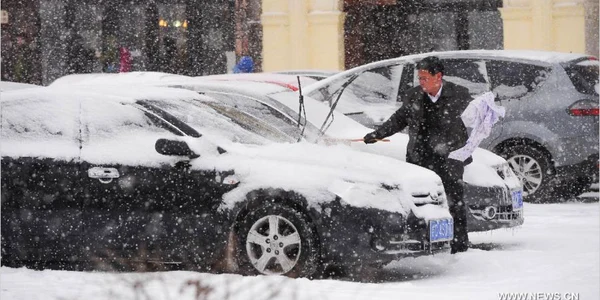 Furtuna de zăpadă din China FOTO Reuters