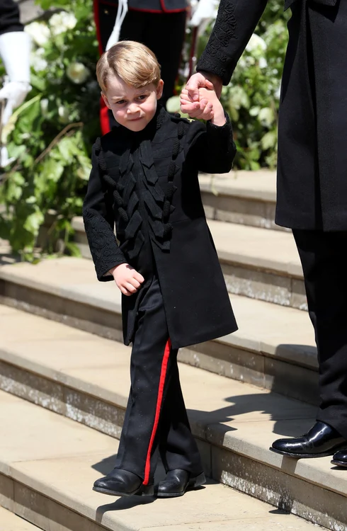 Prinţul George a purtat negru la nunta lui Harry