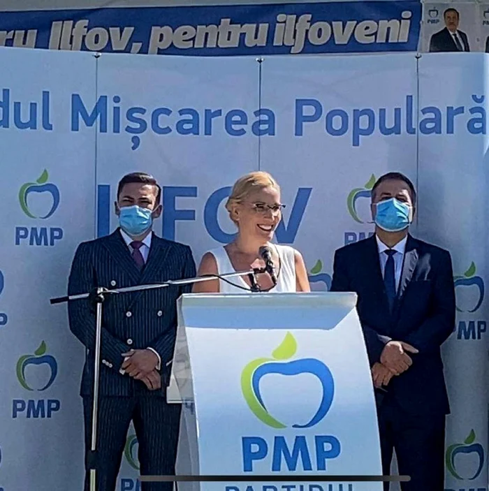 Ramona Ioana Bruynseels, alături de echipa PMP. FOTO Arhivă